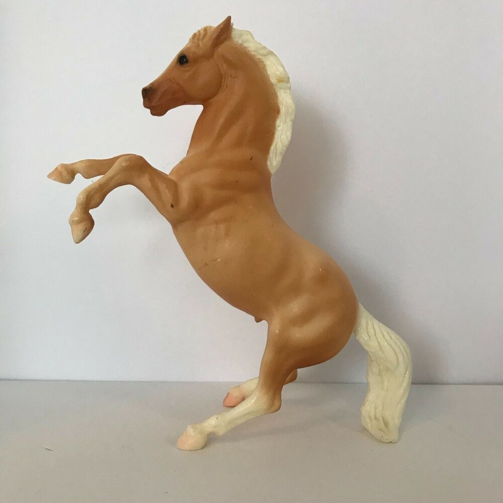 Vintage Breyer Classic Palomino Rearing Horse 8" High x 8-1/2" Long x 2-1/2" Wd